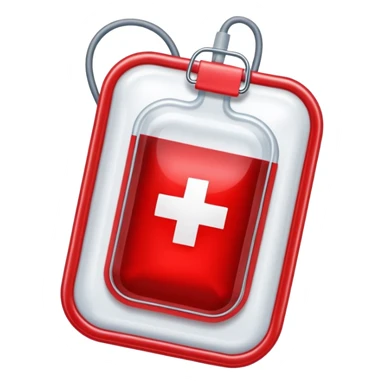 medical blood bag sticker