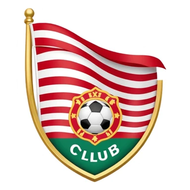Create The flag called “ikurriña” From The basque country with a mix with The Athletic club futboll logo sticker