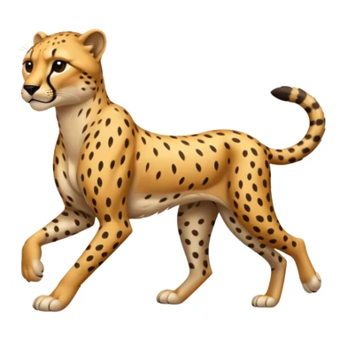 fast aggressive running sheetah  sticker