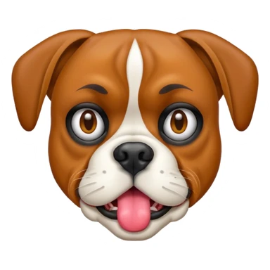 Boxer dog drunk sticker