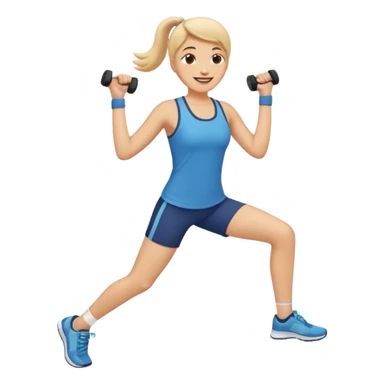 Exercício emoji aesthetic sticker
