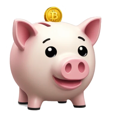 piggy bank bitcoin sticker