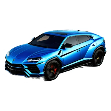Lamborghini Urus Blue color sticker