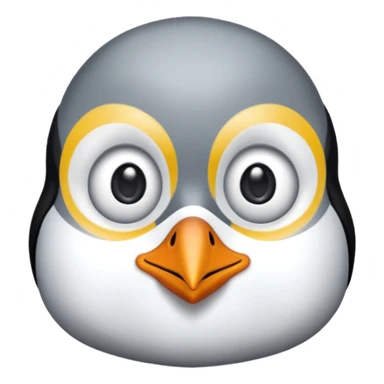 Pinguino maquillada con pestañas sticker