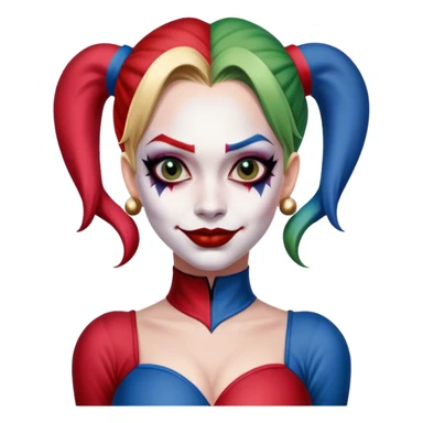 Harley Quinn Jester Suit sticker