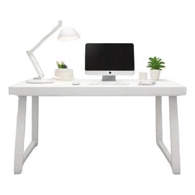 minimalist-clean-work-desk-with-white-wood-colorway-front-view sticker
