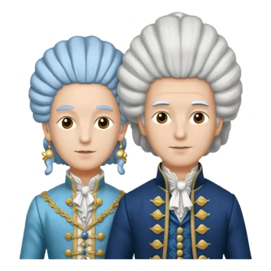 Two European bourgeoisies during the Age of Enlightenment sticker