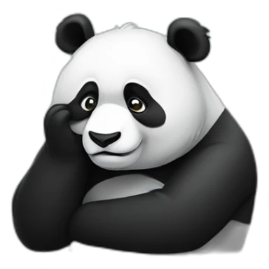 panda facepalm sticker