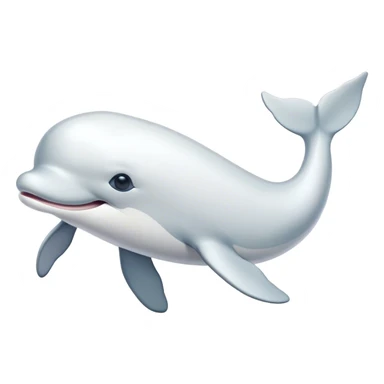 Beluga whale sticker