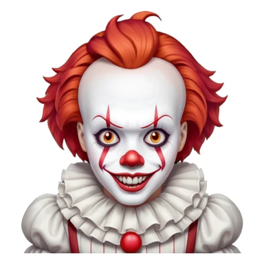 create a scary pennywise clown sticker