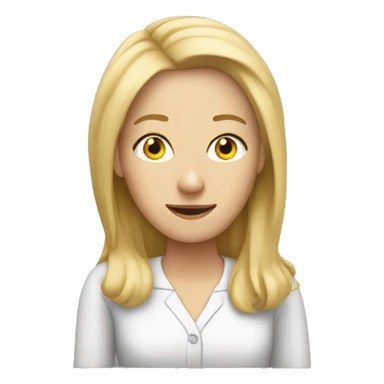 english teacher (woman wit blonde hair) sticker