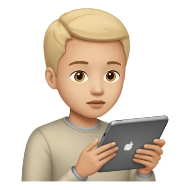 person analyzing data on a digital tablet sticker