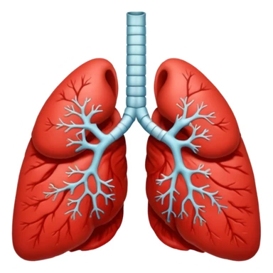 very simple not realistic lungs emoji sticker
