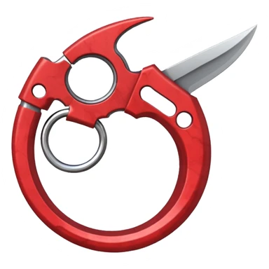 Single blade karambit , the blade needs to be a marble red  sticker