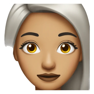 Woman wearing too much eye liner sticker