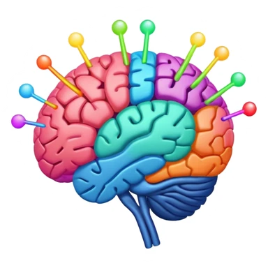 an idea going into a brain sticker