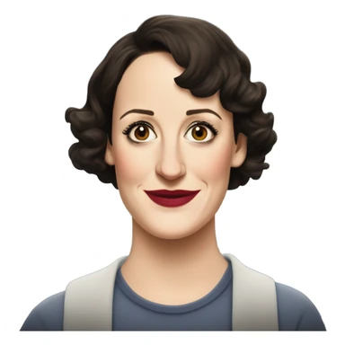 phoebe waller bridge in the show fleabag sticker