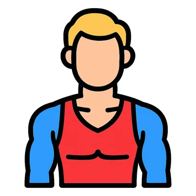 sportsmans upper front body sticker