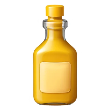 Mustard bottle sticker