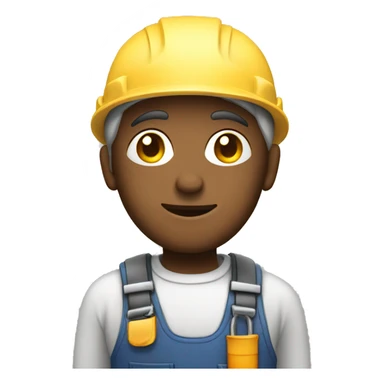 Worker with pvc window sticker