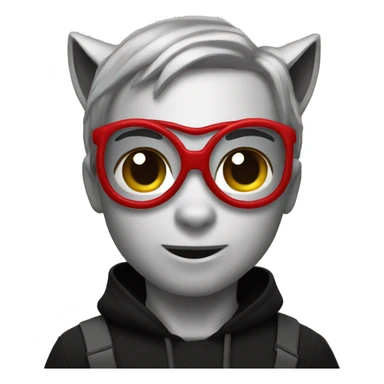 cat spider man black sticker