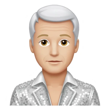 Peter Allen with White Sequin Outfit sticker