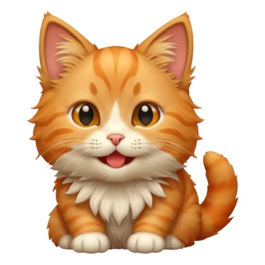 Kitten giggle sticker