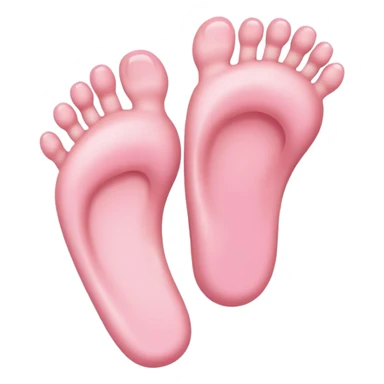 pink baby feet sticker