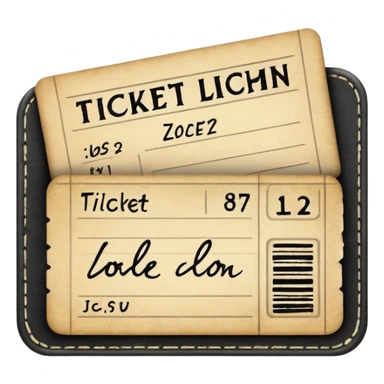 ticket ledger sticker
