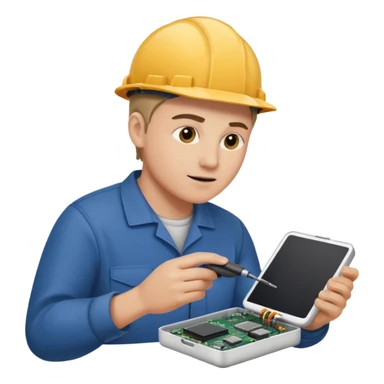 repairing an electronic device sticker