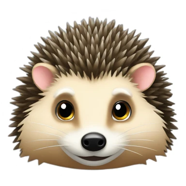 Hedgehog on Honeybadger sticker