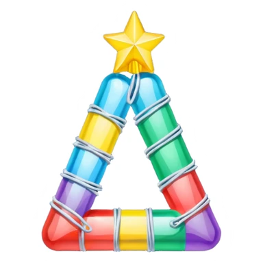 the number "1637" with Christmas lights wrapping it sticker