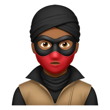 black man thief sticker