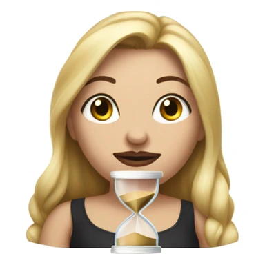 single Slim-Thicc white woman posing (hourglass figure) sticker