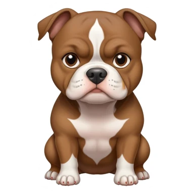 Dark brown american pocket bully sticker