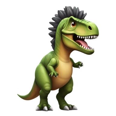 T-Rex with a Mohawk sticker
