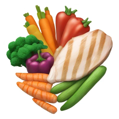 plate with healthy food sticker