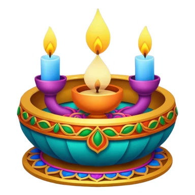 ornamented diwali sticker