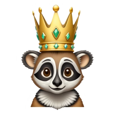 King Julien madagascar sticker