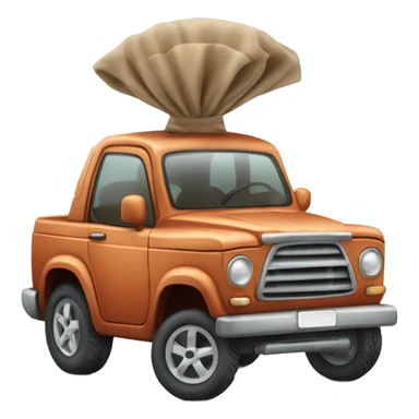 carro con turbinas de cohete sticker