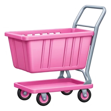 Pink cart. sticker