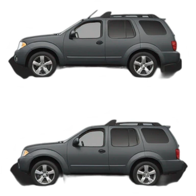 black nissan pathfinder 2005 sideview sticker