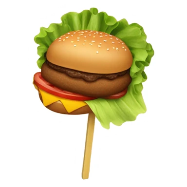 hamburger eating a corn dog sticker