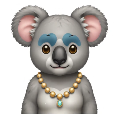 Koala with earrings sticker
