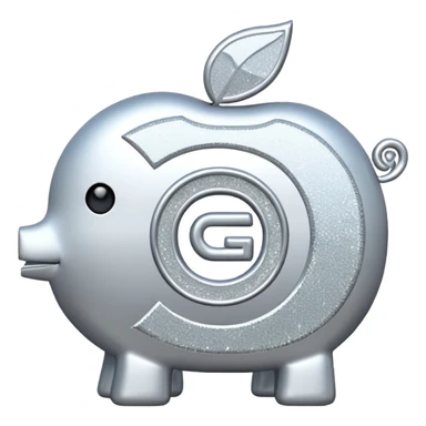 glitter white symbol bank sticker