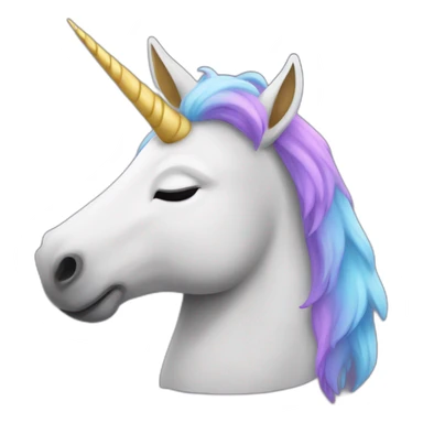 licorn with a hoodie sticker