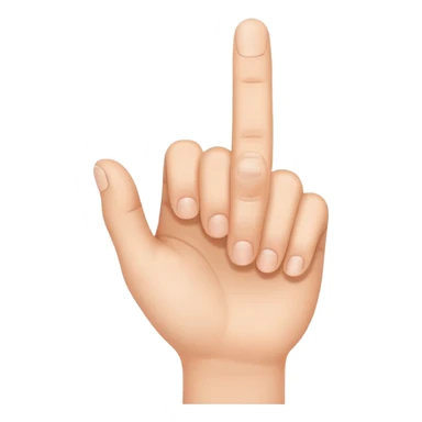 hand making an L shape with a finger and thumb  sticker