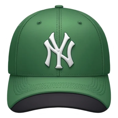 new york Yankee green cap sticker