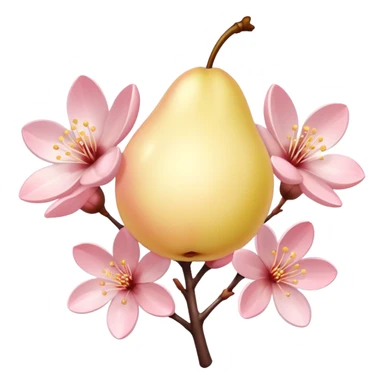 A creamy pastel yellow softly blushed with whisper-pink undertones and a milky pearlescent glow, like sunlight melting into cherry blossom air.  sticker
