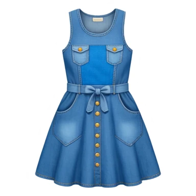 denim dress sticker